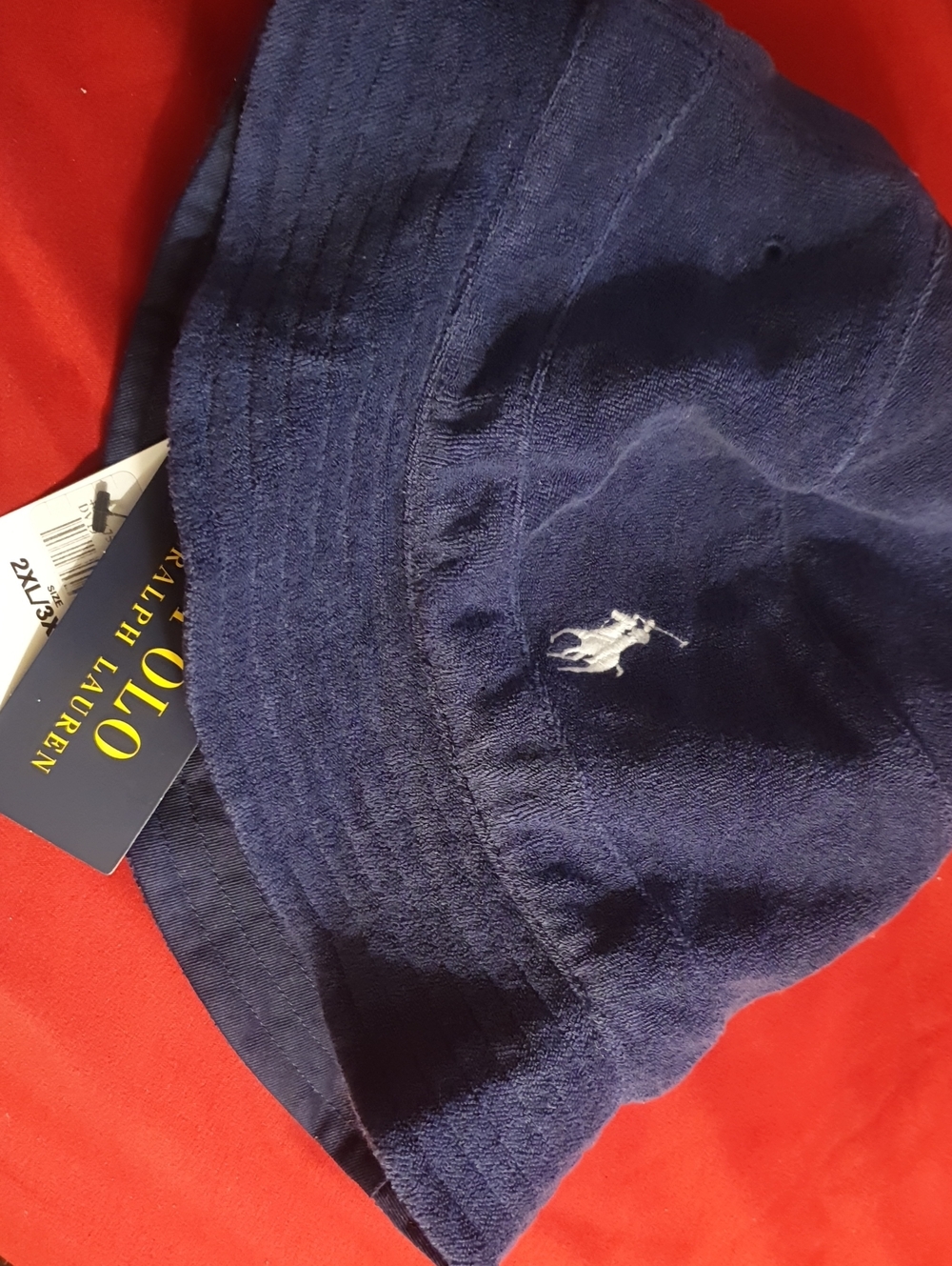 Polo by Ralph Lauren Navy Blue Embroidered Polo Bucket Hat